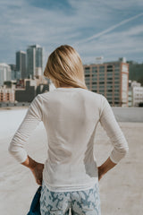 Brinley Layered Top In Bone - Final Sale