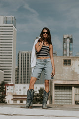 Dylan Two-Toned Bermuda Shorts
