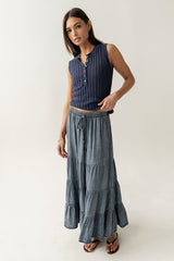 Manoella Tiered Maxi Skirt - Final Sale