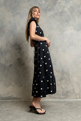 Janey Polka Dot Maxi Dress