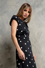 Janey Polka Dot Maxi Dress