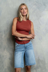 Azure Bermuda Denim Shorts