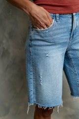 Azure Bermuda Denim Shorts