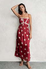 Taya Polka Dot Midi Dress - Final Sale