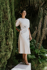 Mandie Embroidered Midi Dress