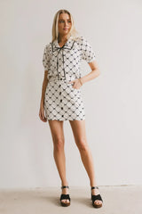 Maia Bow Mini Skirt - Final Sale