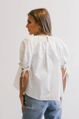 Vicki Blouse In Ivory - Final Sale
